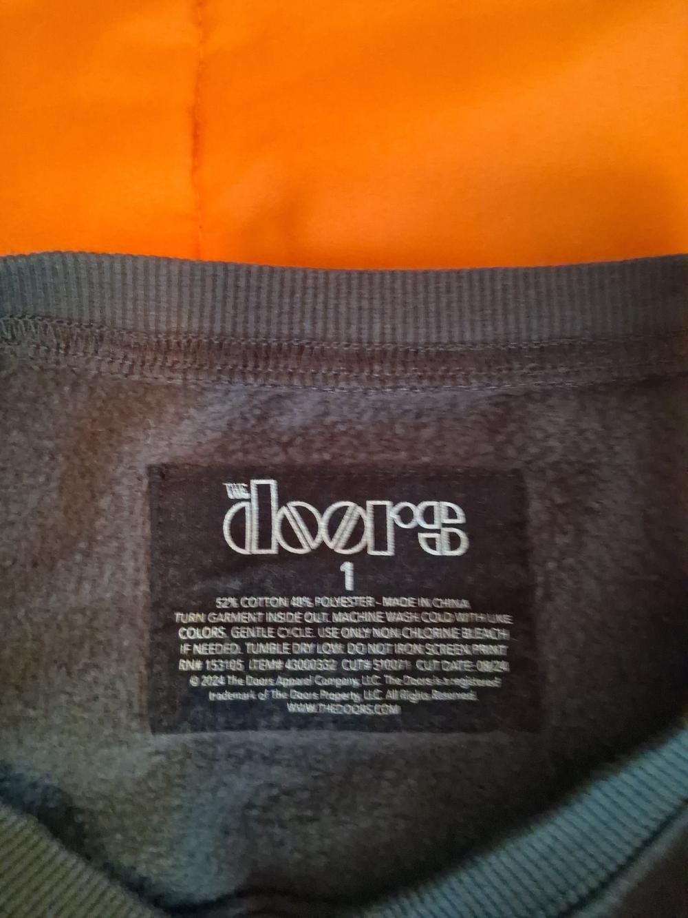The Doors Sweatshirt Graphic Crewneck Psychedelic Rock Band Pullover - Picture 5 of 5